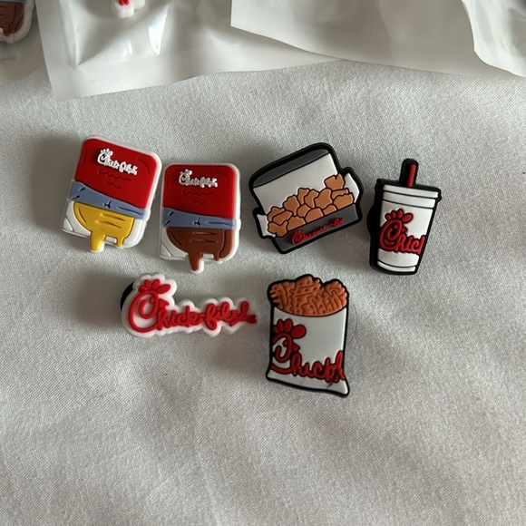 10 Brand New sets Chick-Fil-A shoe charms for shoes NEW - Picture 3 of 4